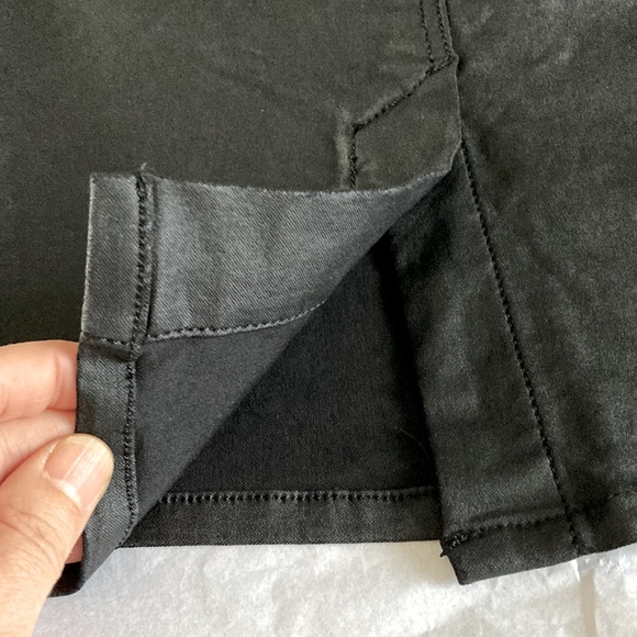 USED DENIM DEPT black stretch pencil Skirt Size 12 girls/ size 8 women - Picture 7 of 9
